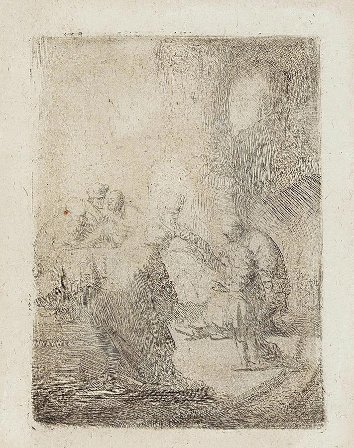 Rembrandt Harmensz Van Rijn 1606-1669 Christ Among The Doctors Painting