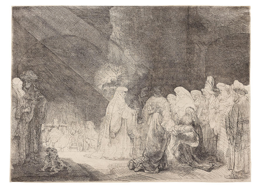 Rembrandt Harmensz. van Rijn Dutch The Presentation of the Virgin in the Temple Digital Art by Celestial Images