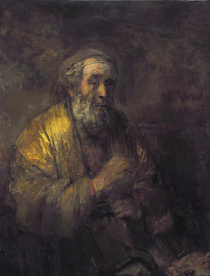 Rembrandt - Homer Painting by Les Classics - Fine Art America