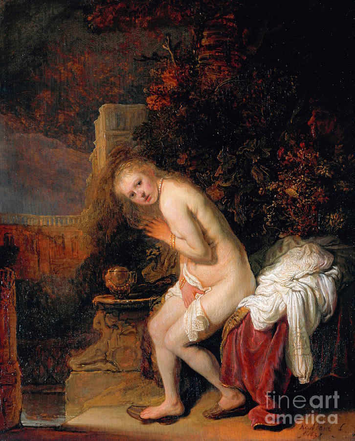 Rembrandt van Rijn - Susanna Painting by Alexandra Arts