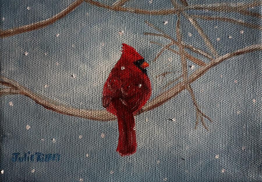Remember Me - Cardinal Painting by Julie Brugh Riffey