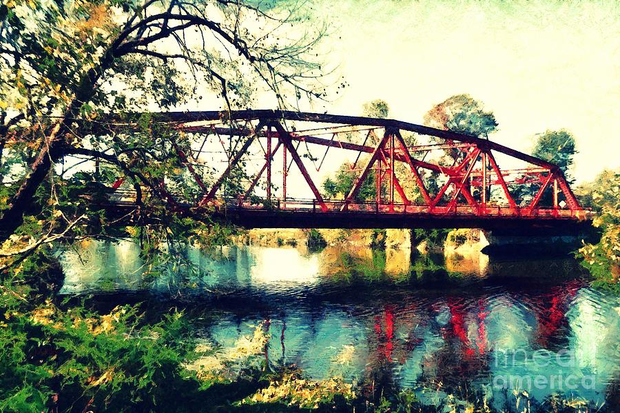 Remember - Red Bridge Wallkill River Photograph by Janine Riley