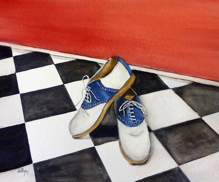 Remembering the Saddle Shoes Painting by Kelly Mills