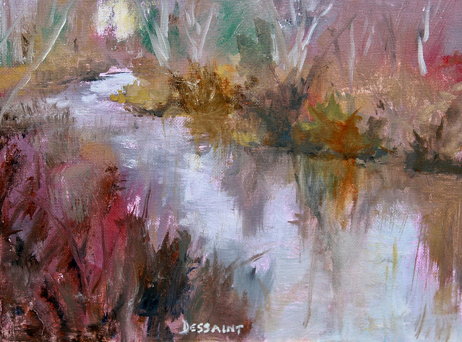 Landscape Painting - Remembering Tranquility by Linda Dessaint