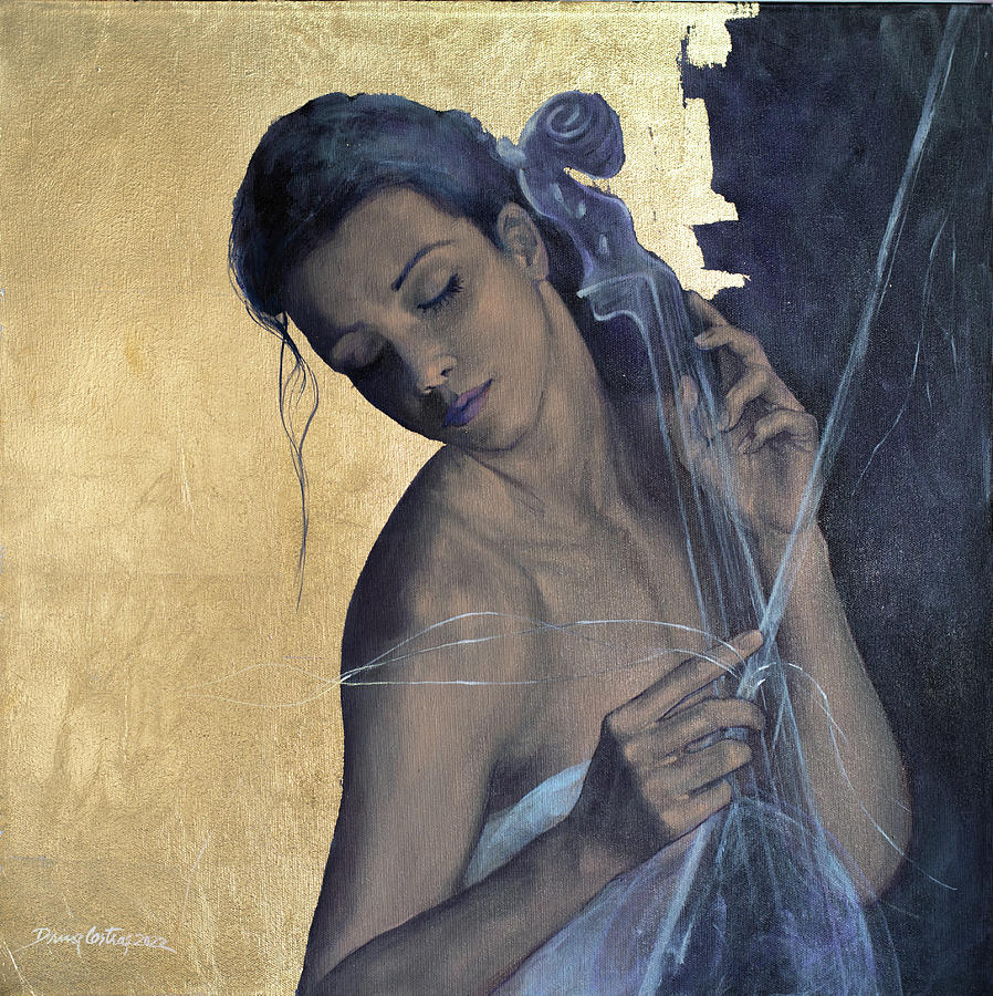 Music Painting - Remembrance by Dorina Costras