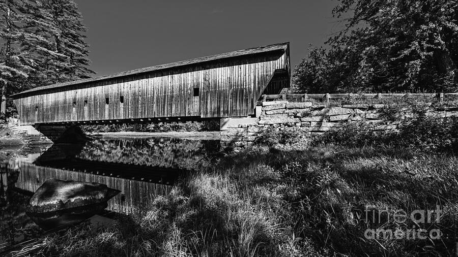 Remote Maine Covered Bridge Photograph by Steve Brown