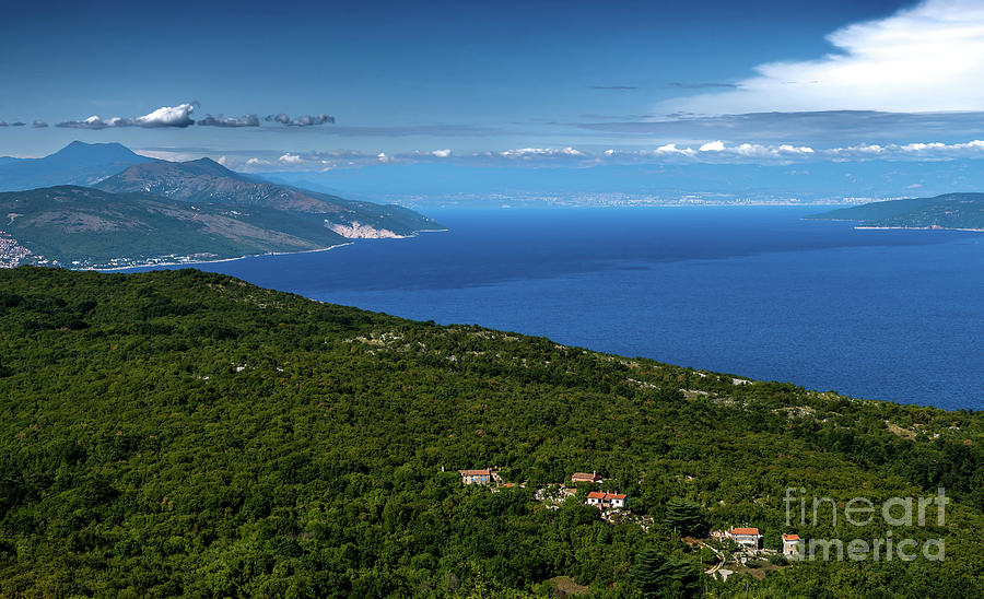 Remote Village Near The City Of Rabac At The Cost Of The Mediterranean Sea In Istria In Croatia Photograph by Andreas Berthold
