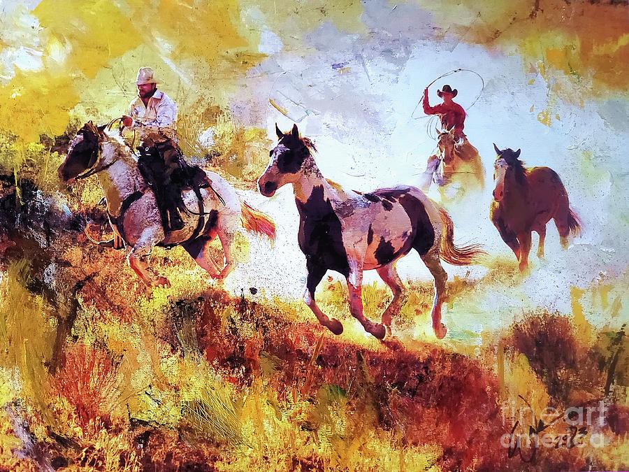 Horse Mixed Media - Remunda by William Smith