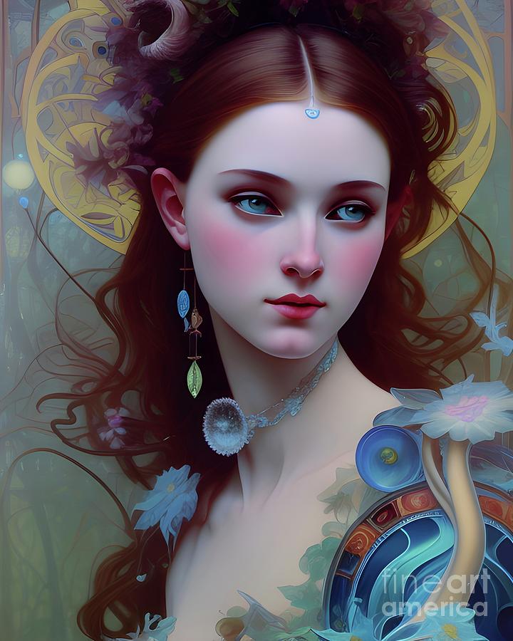 Renaissance Faire Woodland Fairy - 1277 Digital Art by Mary Machare ...