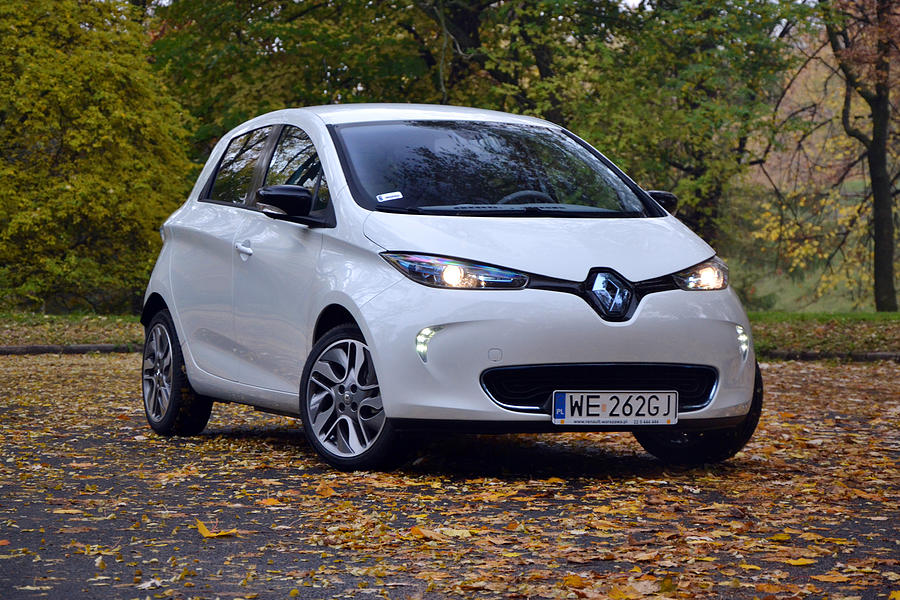 Renault Zoe - electric car at the test drive Photograph by Tramino
