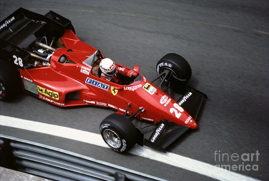 Rene Arnoux. 1984 Detroit Grand Prix Photograph by Oleg Konin