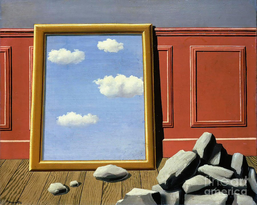 Rene Magritte - Secret Landscape, 1935 Painting by Magical Vintage - Pixels