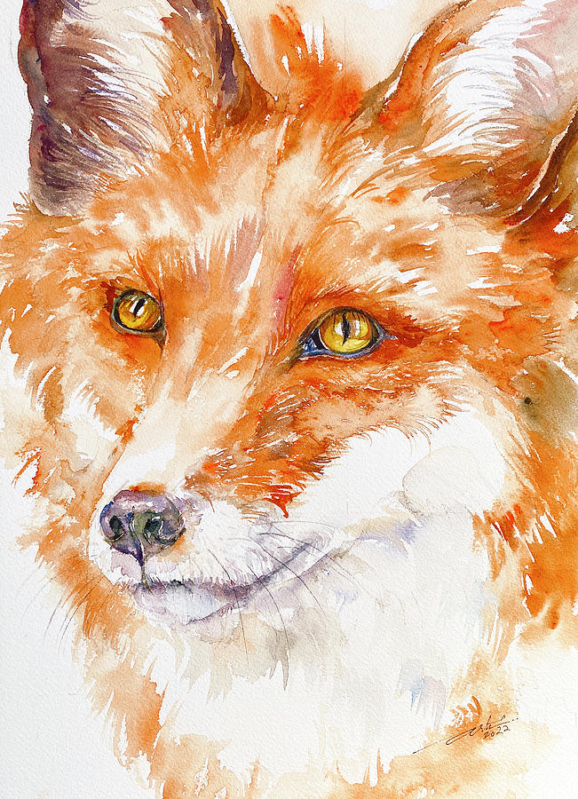 Renne the Fox Painting by Arti Chauhan