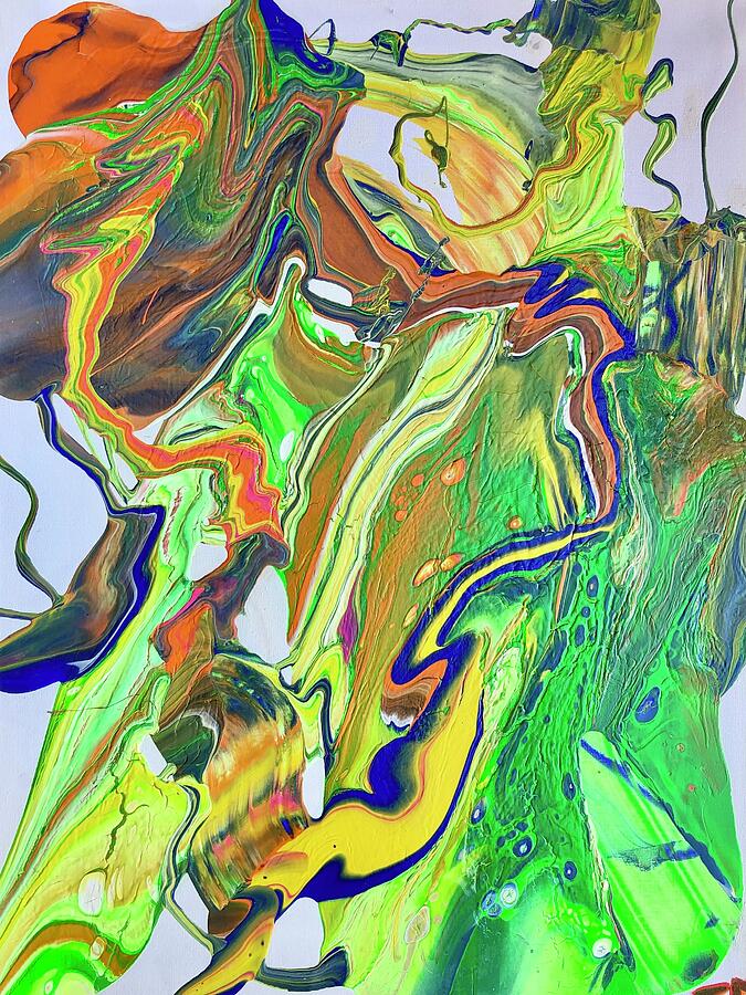 Renew Abstract Art - Revitalize And Take A Deep Breath Painting by Evjenia Psarris Renew Abstract Art - Revitalize And Take A Deep Breath Painting by Evjenia Psarris