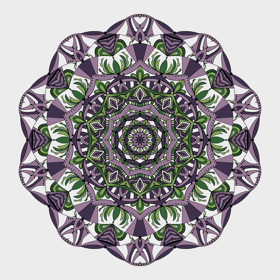 Renew, Grow, Appreciate Mandala Digital Art by Angie Tirado