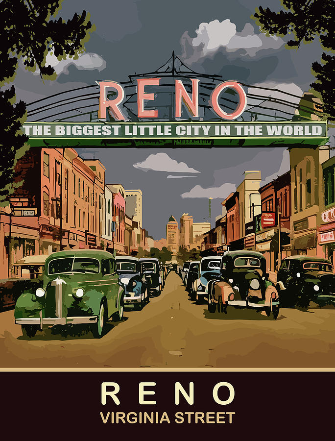 Reno Digital Art - Reno, FL by Long Shot
