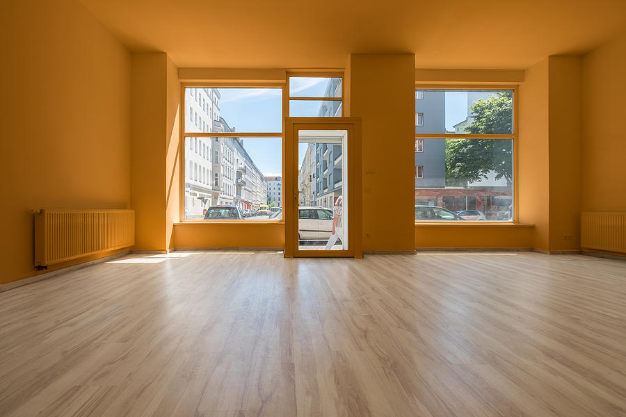 Renovated Store / Shop - Empty Room With Wooden Floor And Shopping Window Photograph by Hanohiki
