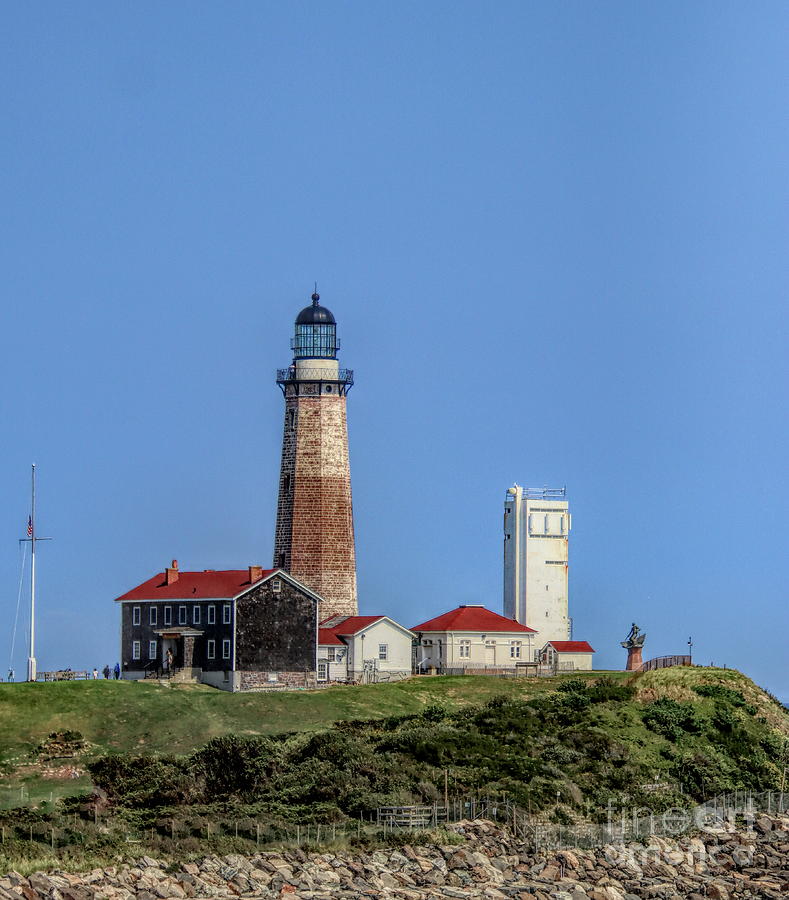 Repairing The Montauk Lighthouse Photograph by Karen Silvestri | Pixels