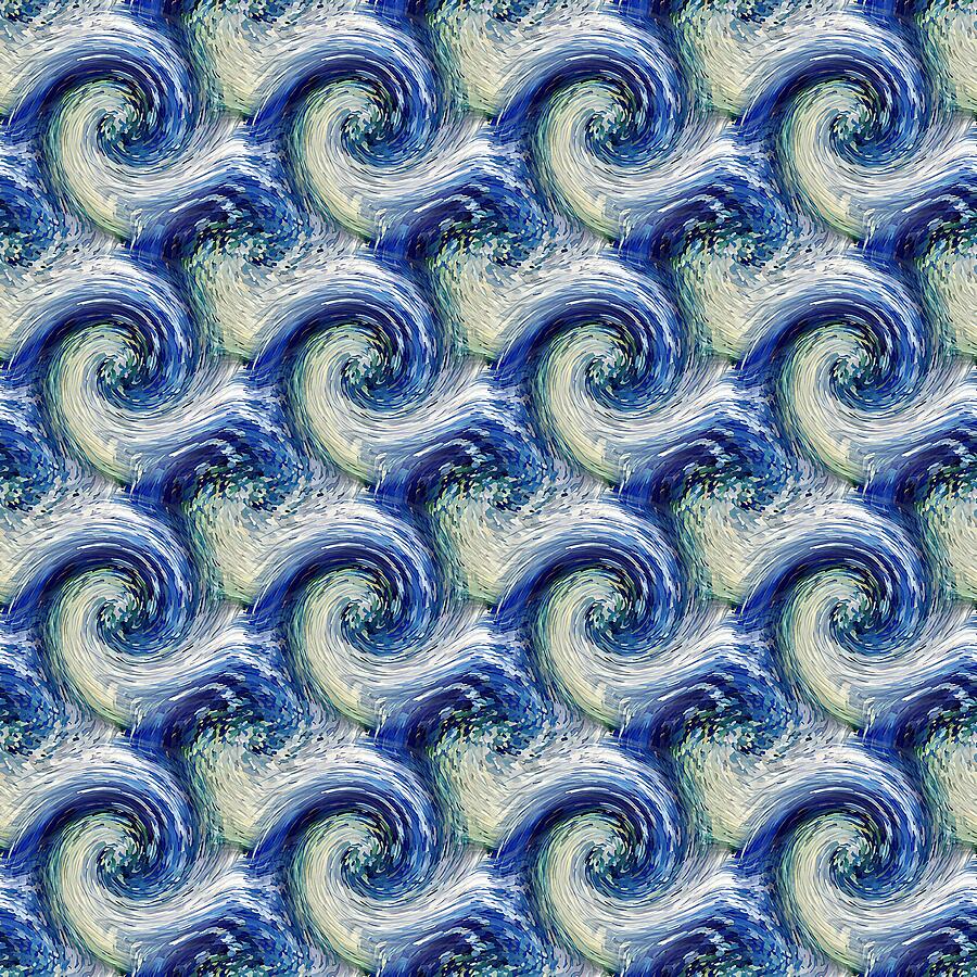 Repeating Wave to Van Gogh Digital Art by David Manlove Repeating Wave to Van Gogh Digital Art by David Manlove