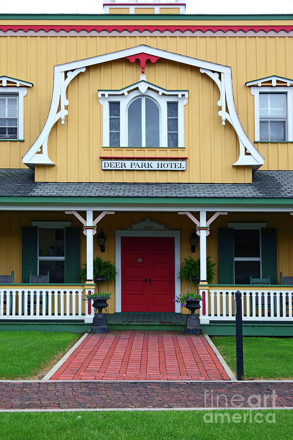 Replica of the historic Deer Park Hotel building Oakland Maryland Photograph by James Brunker