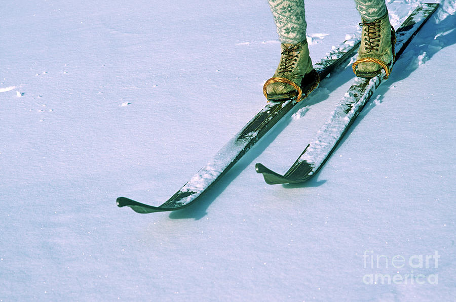 Replica Telemark skis Photograph by Robert Douglas Fine Art America
