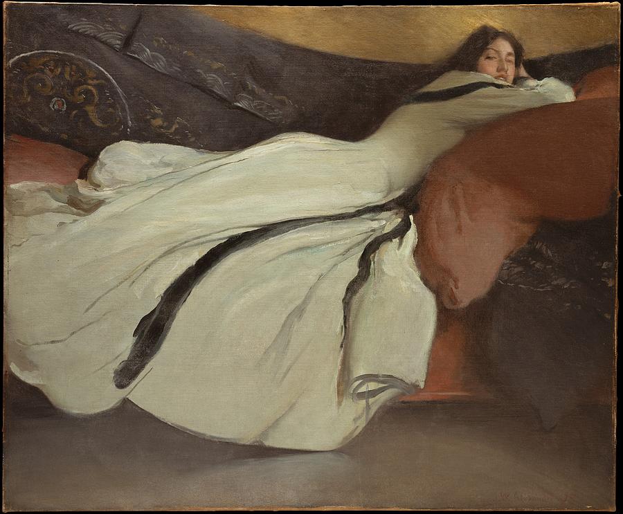 Repose 1895 John White Alexander Painting by MotionAge Designs