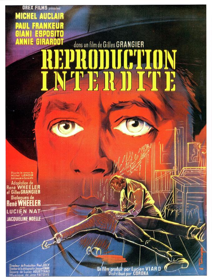 Vintage Mixed Media - Reproduction Interdite, 1957 by Movie World Posters