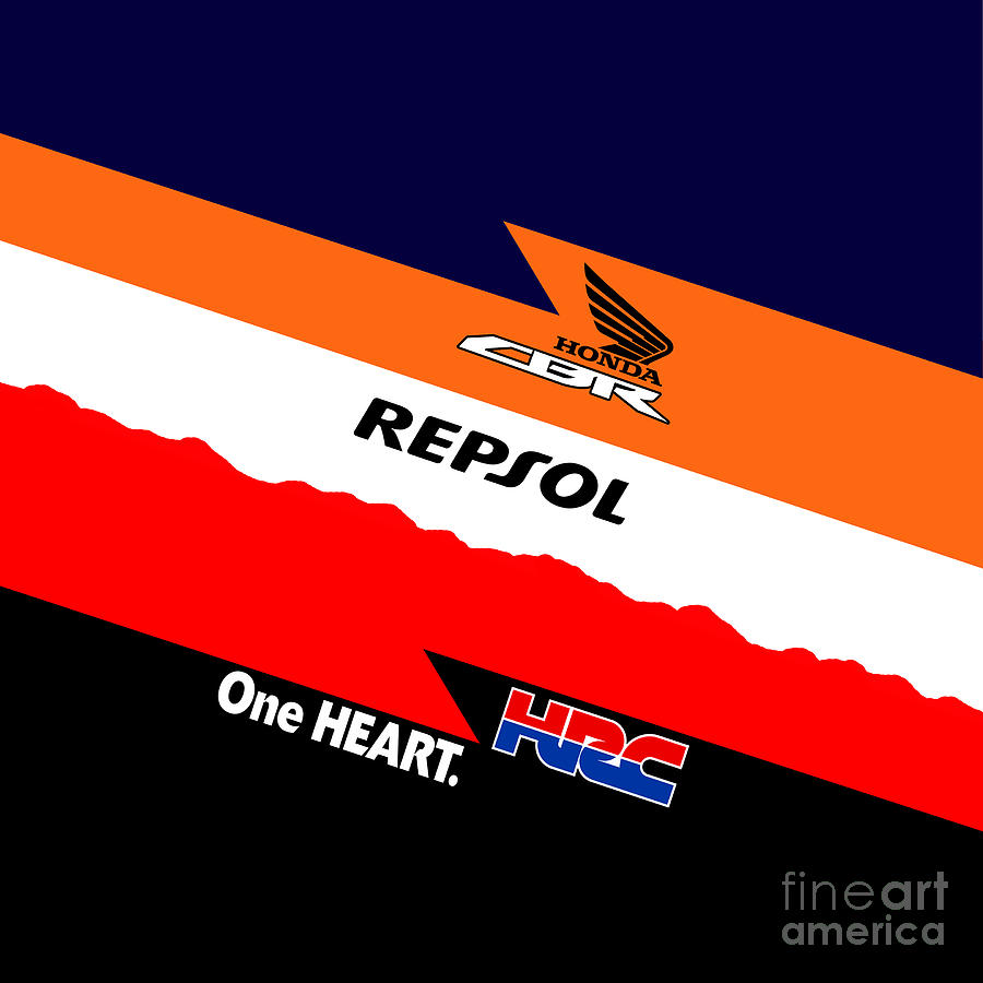 Repsol Honda CBR Drawing by Shezan Kiska - Fine Art America