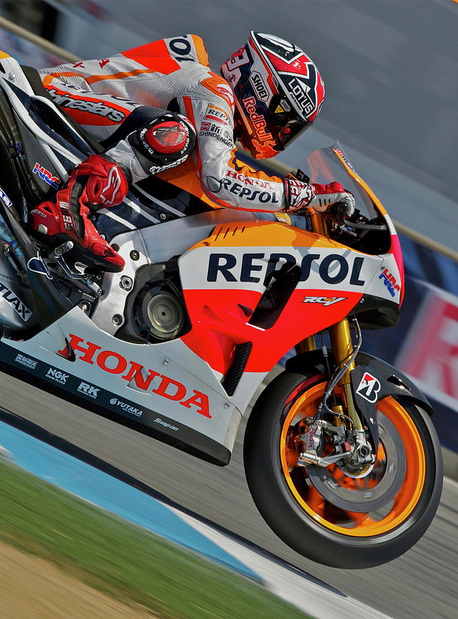 Repsol Honda Marc Marquez Photograph by Tom Hnatiw - Fine Art America