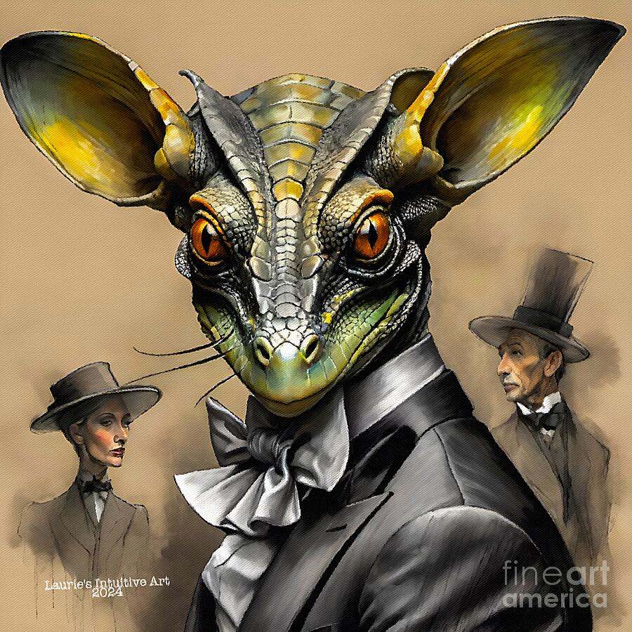 Reptilian Family Digital Art by Lauries Intuitive