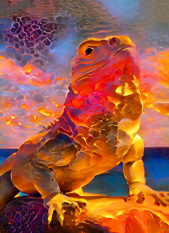 Reptilian Digital Art by Skip Hunt