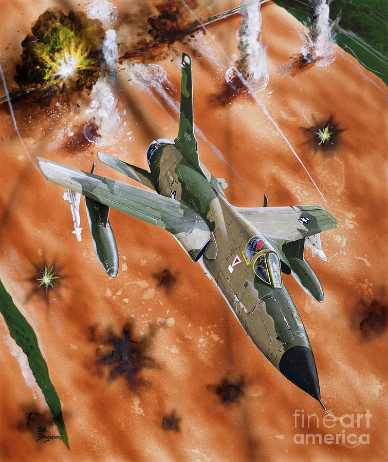 Republic F-105D Thunderchief Painting by Steve Ferguson