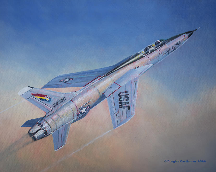 Republic F-105F Thunderchief Painting by Douglas Castleman