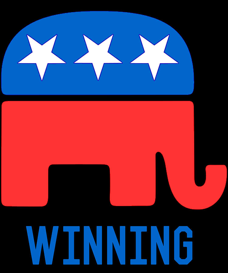 Republican GOP Elephant Winning Digital Art by Flippin Sweet Gear