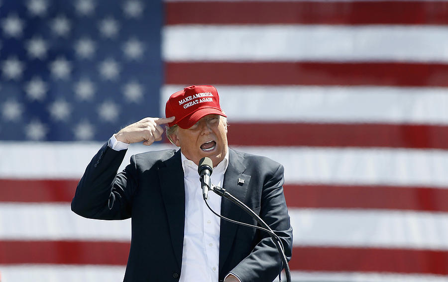 Republican Presidential Candidate Donald Trump Holds Rally In Phoenix Photograph by Ralph Freso Republican Presidential Candidate Donald Trump Holds Rally In Phoenix Photograph by Ralph Freso