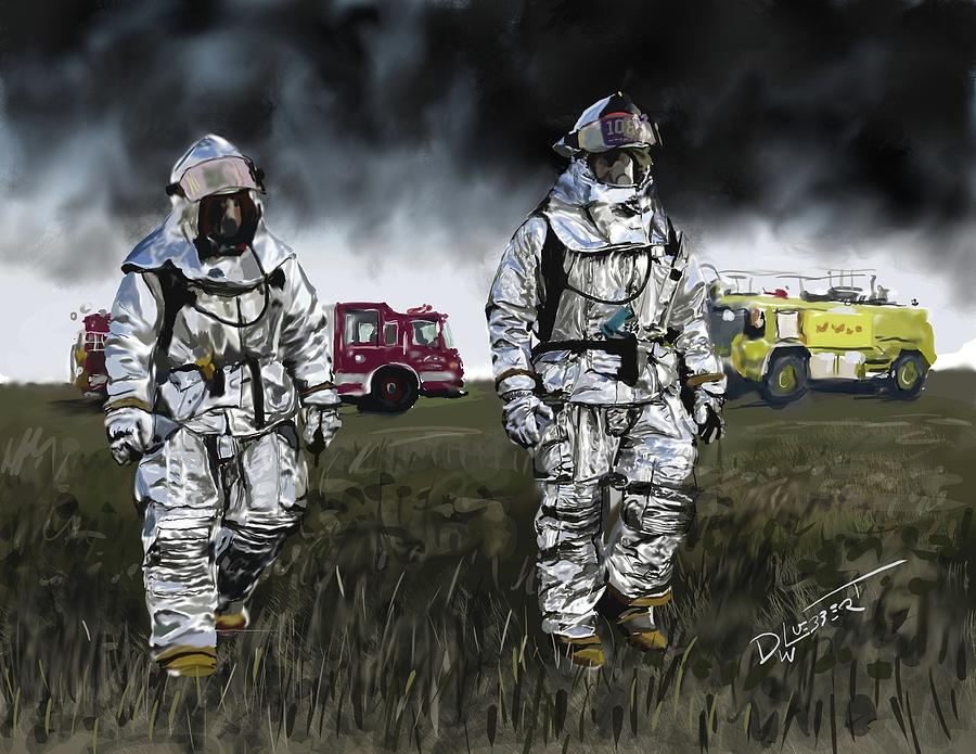 Rescue Heroes Video Painting Digital Art by David Luebbert