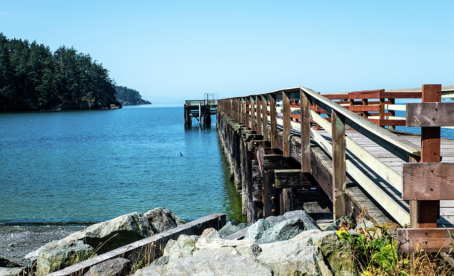 Reservation Head and Bowman Bay Pier Photograph by Tom Cochran