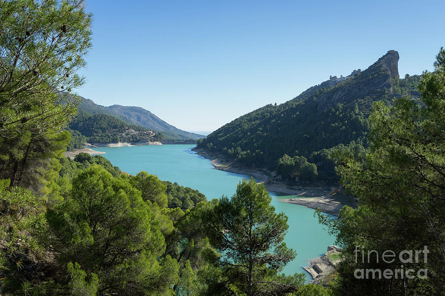 Reservoir and castle of Guadalest Photograph by Adriana Mueller