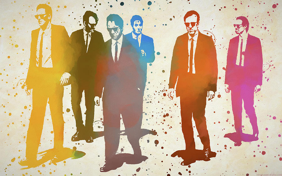 Reservoir Dogs Colors Painting by Dan Sproul