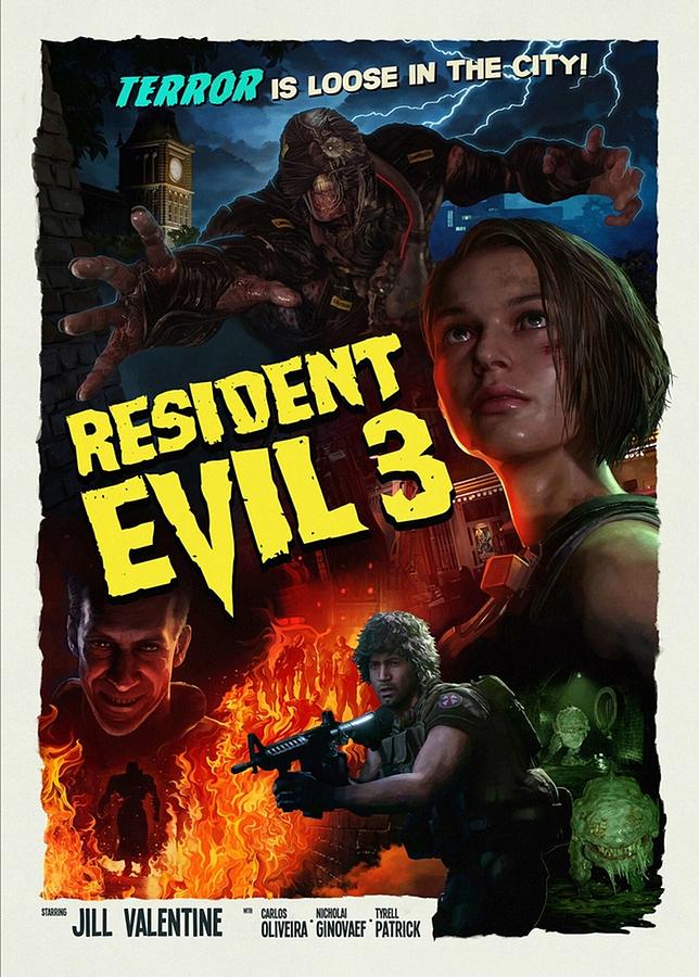 Resident Evil 3 Movie Style Art Digital Art by Manuel Santos