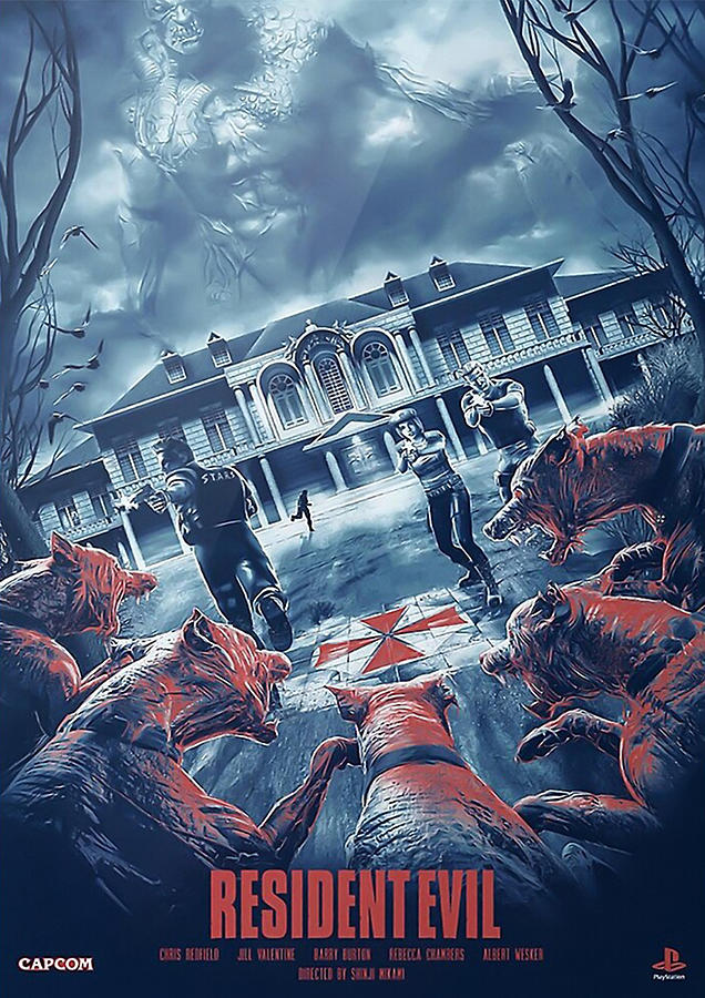 Horror Digital Art - Resident Evil  by Anthony Gamino