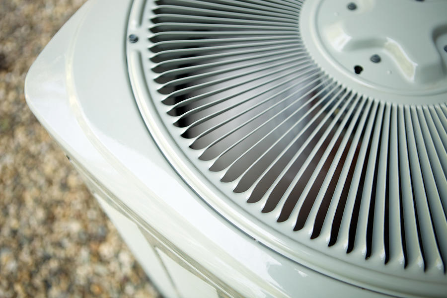 Residential Air Conditioner Condensing Unit Fan Photograph by BanksPhotos