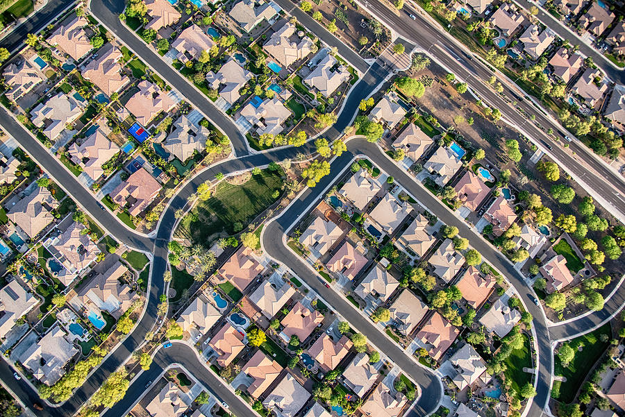 Residential Development Aerial Photograph by Art Wager