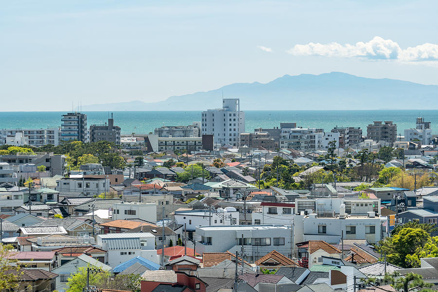 Residential district by the sea in Kanagawa prefecture of Japan Photograph by Taro Hama @ e-kamakura