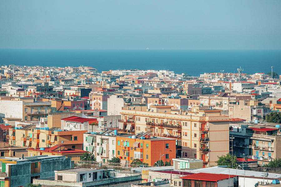 Residential Multi-story Buildings In Reggio Calabria Photograph