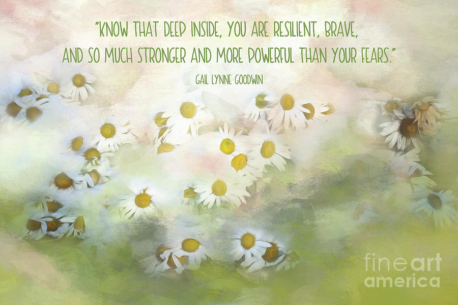 Resilience Inspirational Card and Art Photograph by Anita Pollak
