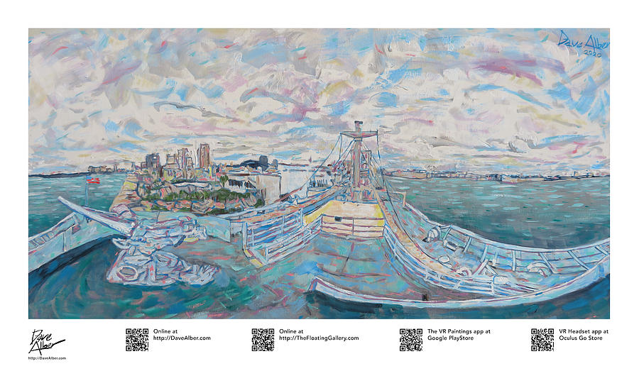 Gallery Painting - Resilient Americana Victory SS American Victory in Tampa Floridas Channel District by Dave Alber Gallery Painting - Resilient Americana Victory SS American Victory in Tampa Floridas Channel District by Dave Alber