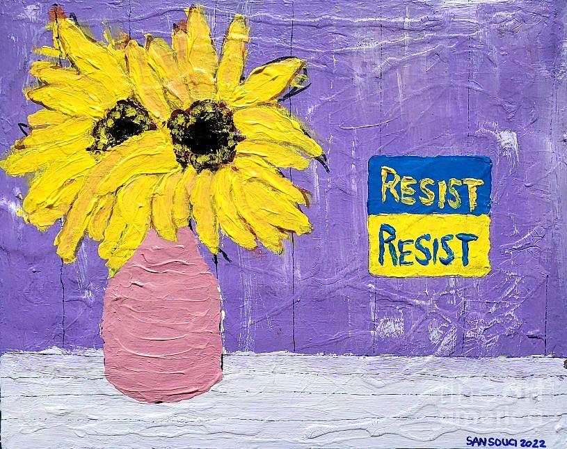 Resist Painting by Mark SanSouci