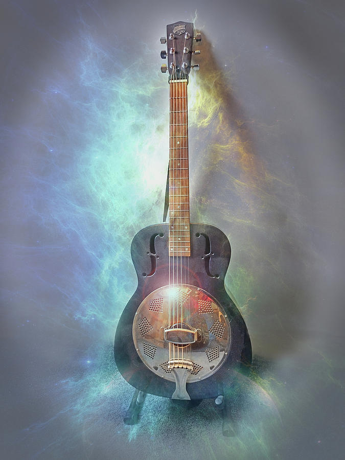 Resonator Guitar Digital Art by Peter Williams