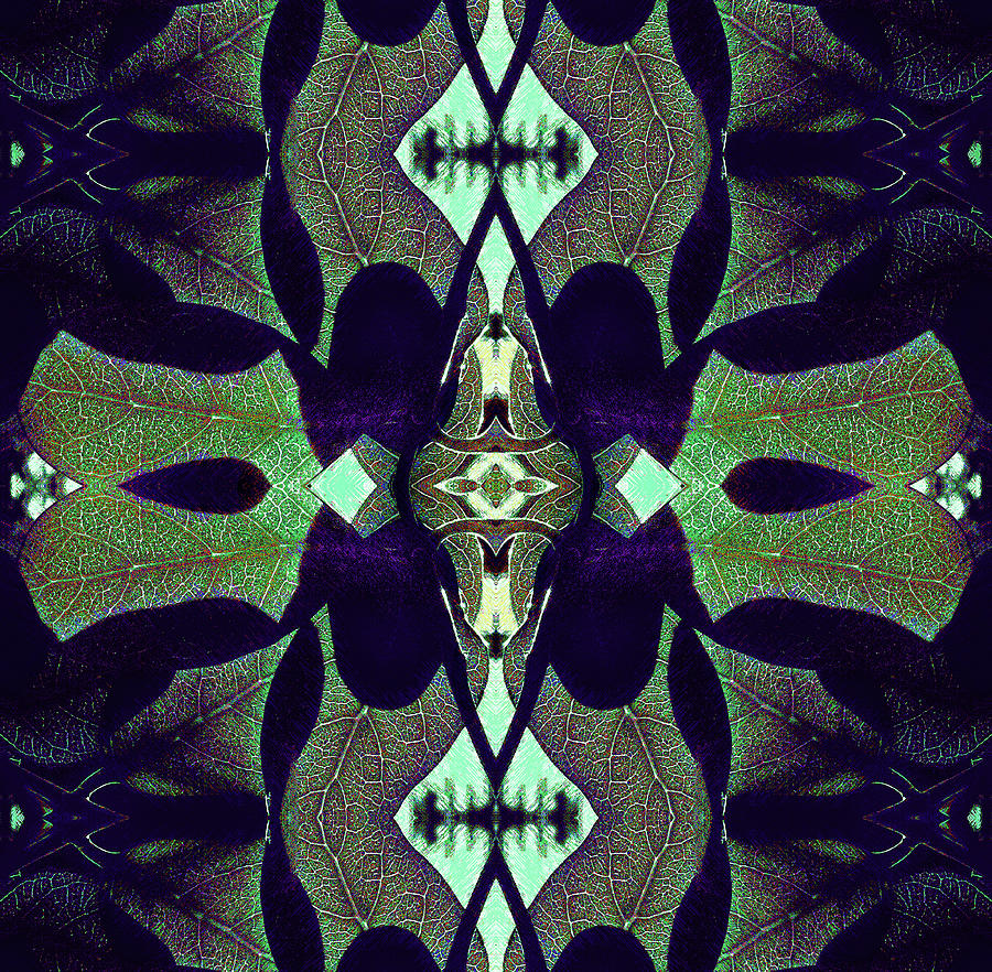 Resplendence in Leaf Green / Kaleidoscopic Version Digital Art by Paul ...